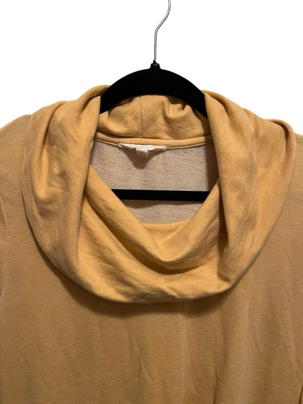 Lucky Brand Mustard Cowl Neck Pullover Faded Style Womens Size Medium - Picture 5 of 7